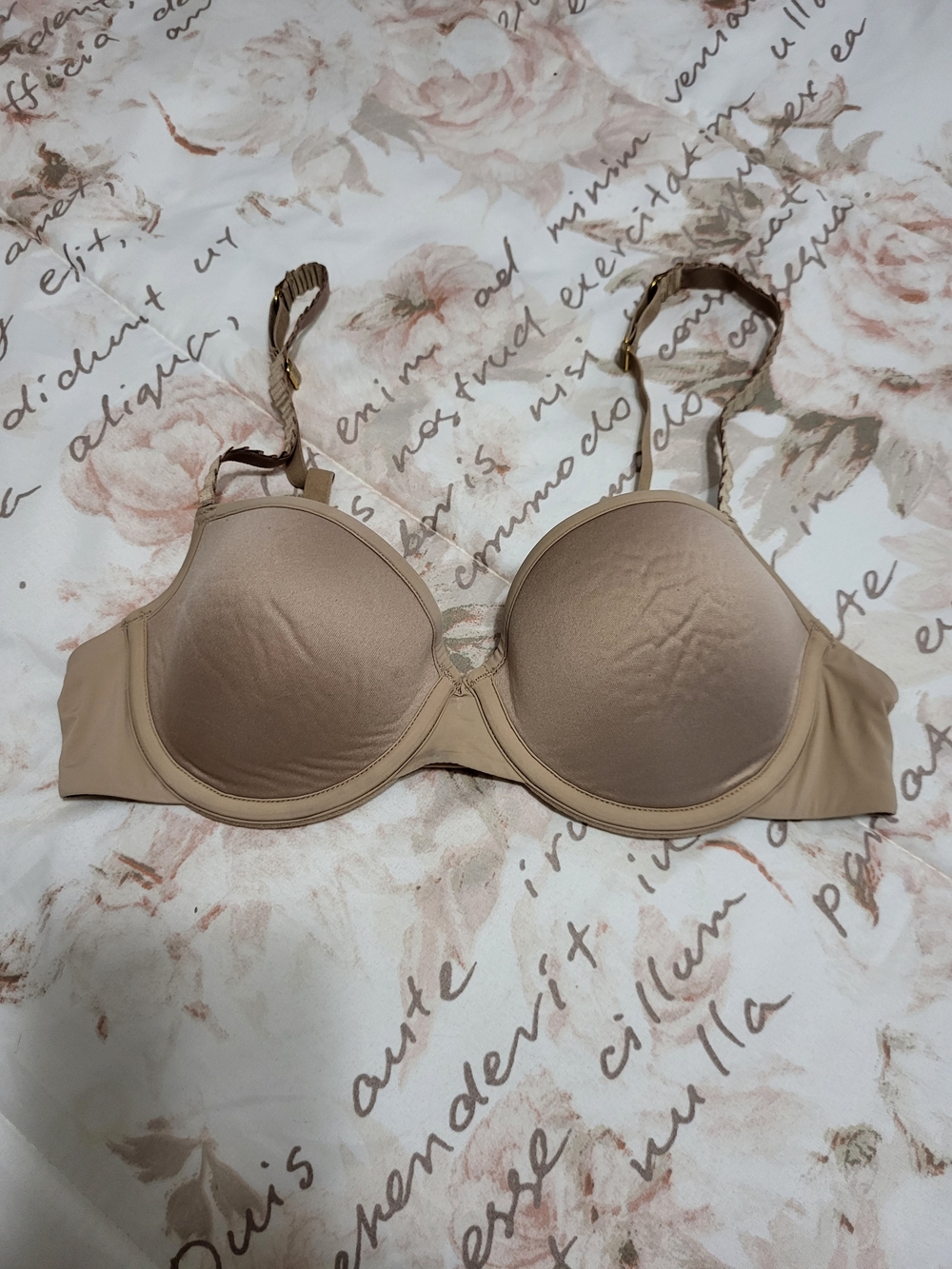 ThirdLove Nude T-Shirt Bra with Smooth Molded Cups Underwire 32B 1/2